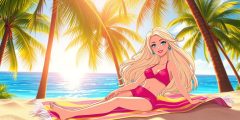 لعبة Barbee Summer Vacation Barbie للاستمتاع بالصيف لعبة Barbee Summer Vacation Barbie للاستمتاع بالصيف